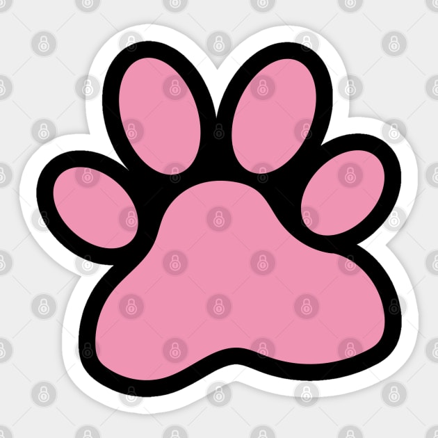 Pink Paw Prints Sticker by Family shirts